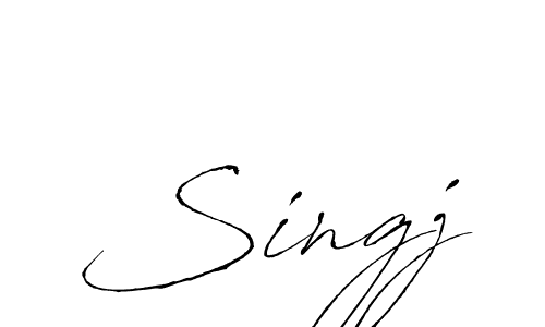 Antro_Vectra is a professional signature style that is perfect for those who want to add a touch of class to their signature. It is also a great choice for those who want to make their signature more unique. Get Singj name to fancy signature for free. Singj signature style 6 images and pictures png
