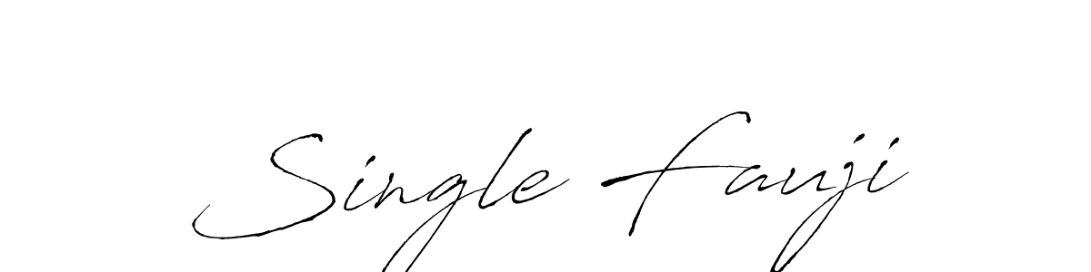 How to make Single Fauji signature? Antro_Vectra is a professional autograph style. Create handwritten signature for Single Fauji name. Single Fauji signature style 6 images and pictures png