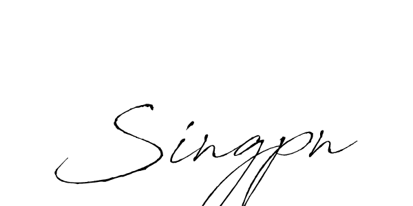 How to make Singpn signature? Antro_Vectra is a professional autograph style. Create handwritten signature for Singpn name. Singpn signature style 6 images and pictures png