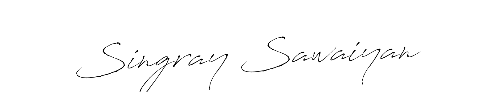 The best way (Antro_Vectra) to make a short signature is to pick only two or three words in your name. The name Singray Sawaiyan include a total of six letters. For converting this name. Singray Sawaiyan signature style 6 images and pictures png