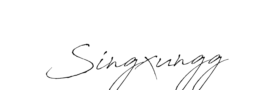 Also we have Singxungg name is the best signature style. Create professional handwritten signature collection using Antro_Vectra autograph style. Singxungg signature style 6 images and pictures png