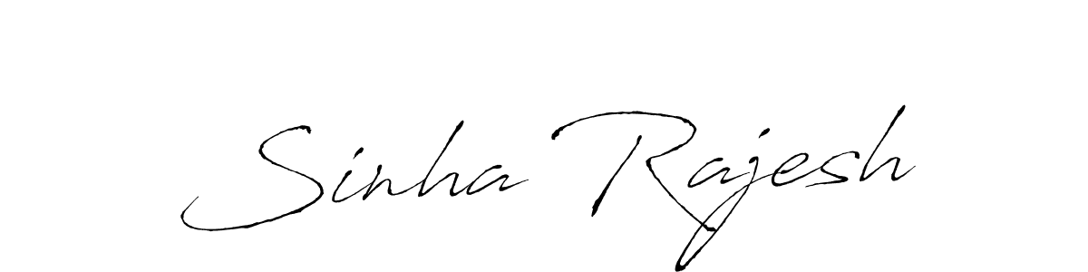 The best way (Antro_Vectra) to make a short signature is to pick only two or three words in your name. The name Sinha Rajesh include a total of six letters. For converting this name. Sinha Rajesh signature style 6 images and pictures png