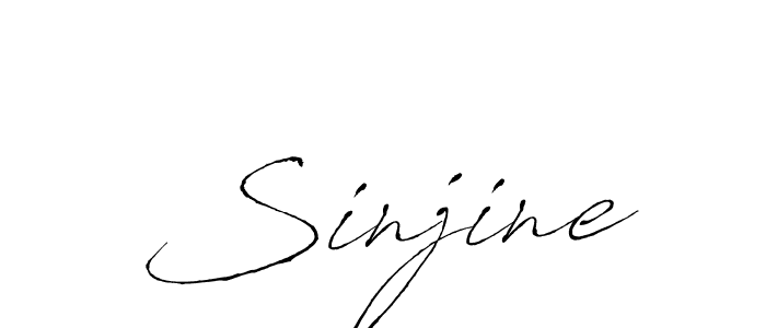 Use a signature maker to create a handwritten signature online. With this signature software, you can design (Antro_Vectra) your own signature for name Sinjine. Sinjine signature style 6 images and pictures png