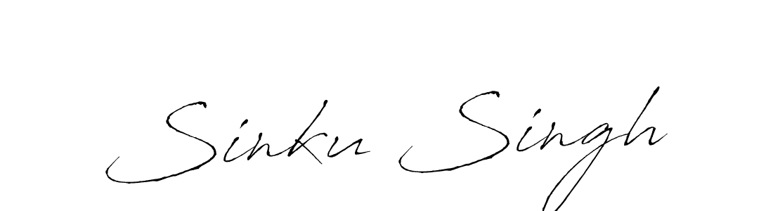 Antro_Vectra is a professional signature style that is perfect for those who want to add a touch of class to their signature. It is also a great choice for those who want to make their signature more unique. Get Sinku Singh name to fancy signature for free. Sinku Singh signature style 6 images and pictures png