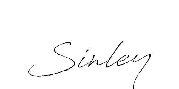 Design your own signature with our free online signature maker. With this signature software, you can create a handwritten (Antro_Vectra) signature for name Sinley. Sinley signature style 6 images and pictures png