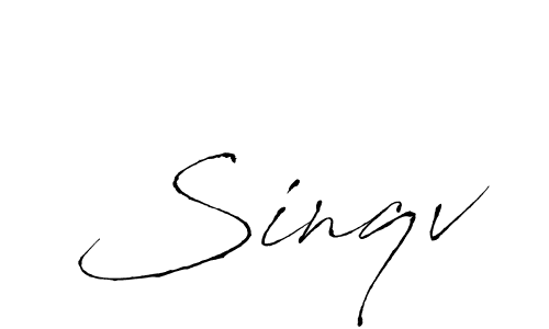Design your own signature with our free online signature maker. With this signature software, you can create a handwritten (Antro_Vectra) signature for name Sinqv. Sinqv signature style 6 images and pictures png
