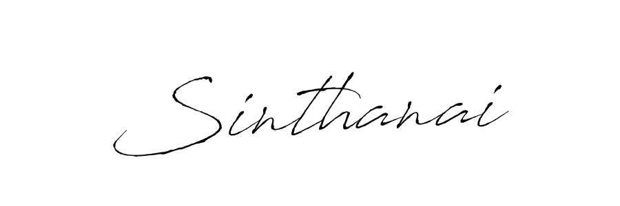 Design your own signature with our free online signature maker. With this signature software, you can create a handwritten (Antro_Vectra) signature for name Sinthanai. Sinthanai signature style 6 images and pictures png