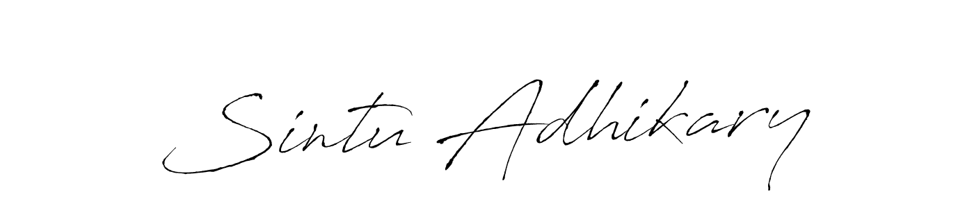 Make a beautiful signature design for name Sintu Adhikary. Use this online signature maker to create a handwritten signature for free. Sintu Adhikary signature style 6 images and pictures png