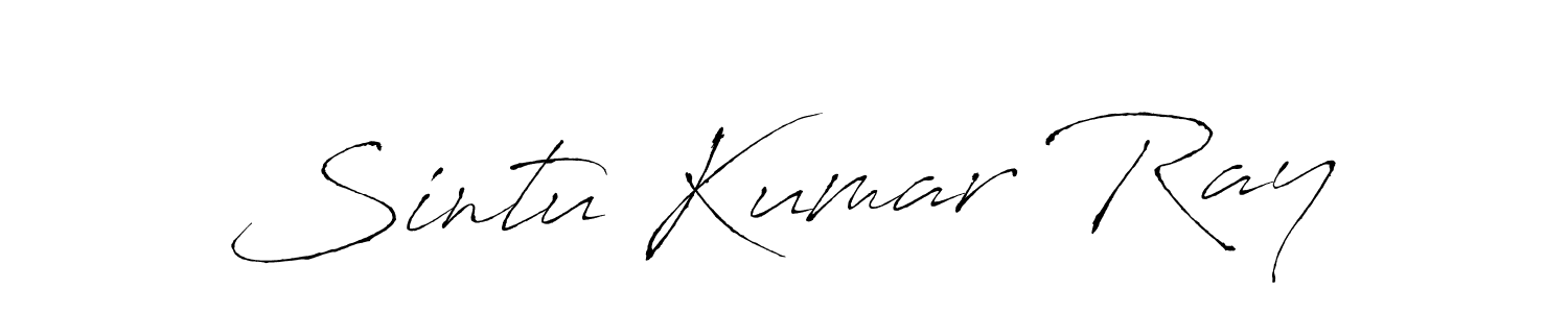 The best way (Antro_Vectra) to make a short signature is to pick only two or three words in your name. The name Sintu Kumar Ray include a total of six letters. For converting this name. Sintu Kumar Ray signature style 6 images and pictures png