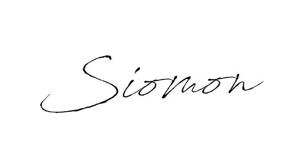 Create a beautiful signature design for name Siomon. With this signature (Antro_Vectra) fonts, you can make a handwritten signature for free. Siomon signature style 6 images and pictures png