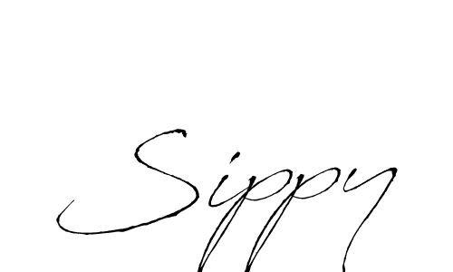 Create a beautiful signature design for name Sippy. With this signature (Antro_Vectra) fonts, you can make a handwritten signature for free. Sippy signature style 6 images and pictures png