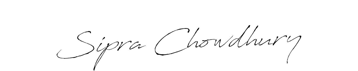 Make a beautiful signature design for name Sipra Chowdhury. With this signature (Antro_Vectra) style, you can create a handwritten signature for free. Sipra Chowdhury signature style 6 images and pictures png