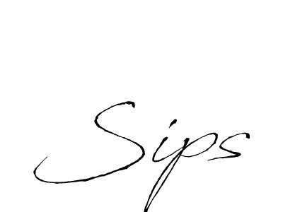 Design your own signature with our free online signature maker. With this signature software, you can create a handwritten (Antro_Vectra) signature for name Sips. Sips signature style 6 images and pictures png