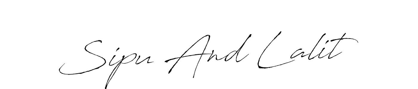 The best way (Antro_Vectra) to make a short signature is to pick only two or three words in your name. The name Sipu And Lalit include a total of six letters. For converting this name. Sipu And Lalit signature style 6 images and pictures png