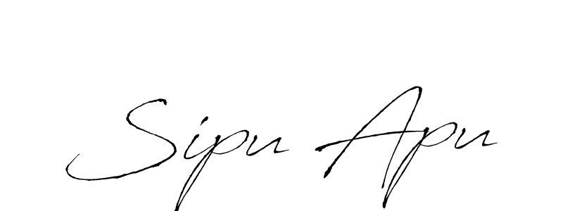 Antro_Vectra is a professional signature style that is perfect for those who want to add a touch of class to their signature. It is also a great choice for those who want to make their signature more unique. Get Sipu Apu name to fancy signature for free. Sipu Apu signature style 6 images and pictures png