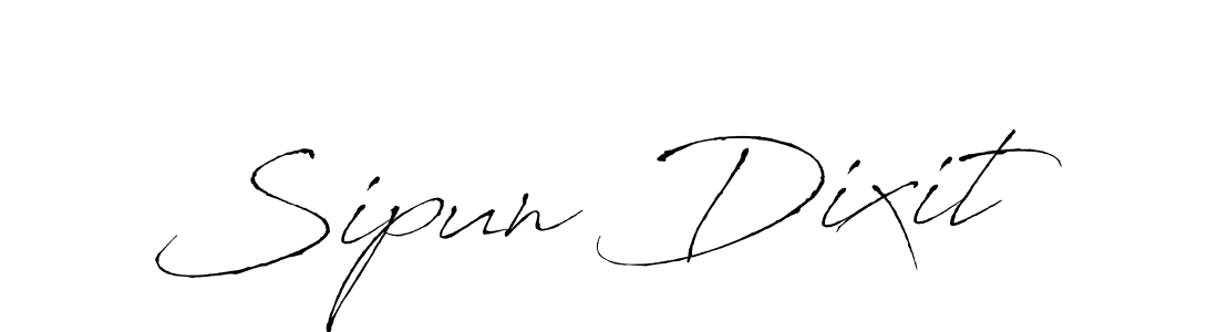 How to make Sipun Dixit name signature. Use Antro_Vectra style for creating short signs online. This is the latest handwritten sign. Sipun Dixit signature style 6 images and pictures png