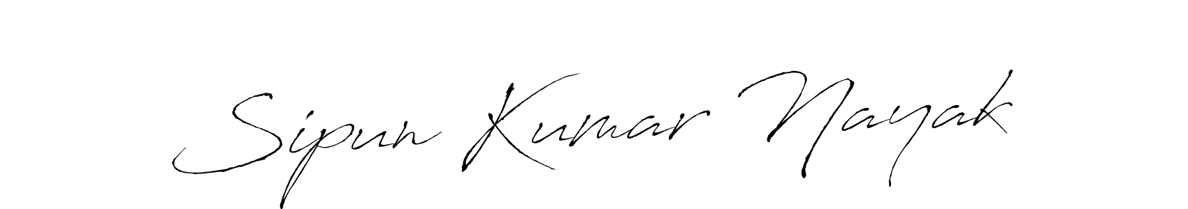 Create a beautiful signature design for name Sipun Kumar Nayak. With this signature (Antro_Vectra) fonts, you can make a handwritten signature for free. Sipun Kumar Nayak signature style 6 images and pictures png