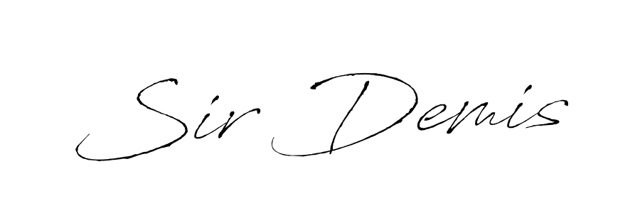 Use a signature maker to create a handwritten signature online. With this signature software, you can design (Antro_Vectra) your own signature for name Sir Demis. Sir Demis signature style 6 images and pictures png