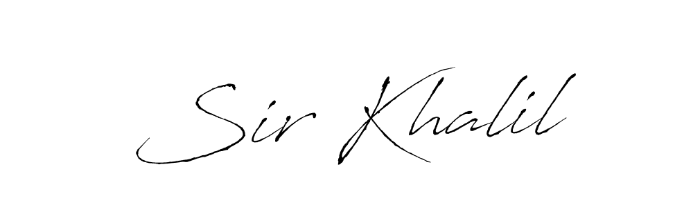 Also we have Sir Khalil name is the best signature style. Create professional handwritten signature collection using Antro_Vectra autograph style. Sir Khalil signature style 6 images and pictures png
