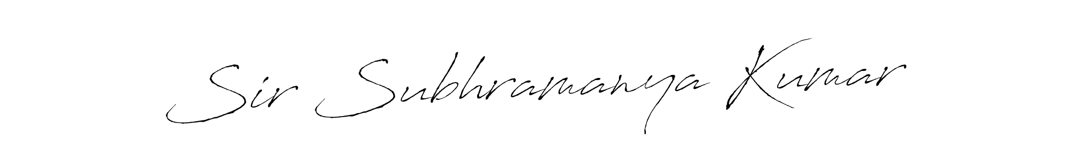Make a short Sir Subhramanya Kumar signature style. Manage your documents anywhere anytime using Antro_Vectra. Create and add eSignatures, submit forms, share and send files easily. Sir Subhramanya Kumar signature style 6 images and pictures png