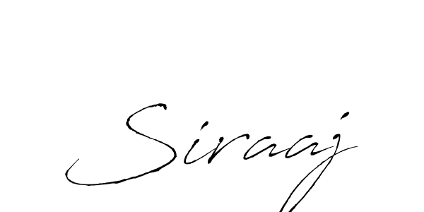 How to make Siraaj name signature. Use Antro_Vectra style for creating short signs online. This is the latest handwritten sign. Siraaj signature style 6 images and pictures png