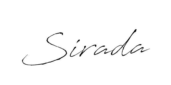 if you are searching for the best signature style for your name Sirada. so please give up your signature search. here we have designed multiple signature styles  using Antro_Vectra. Sirada signature style 6 images and pictures png