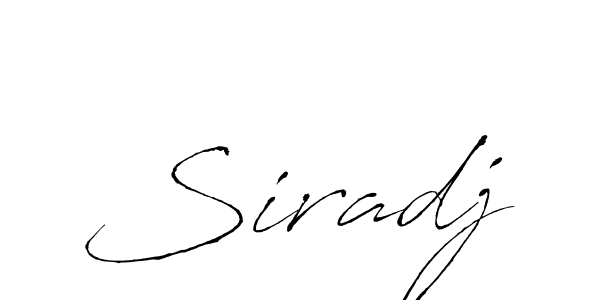 Create a beautiful signature design for name Siradj. With this signature (Antro_Vectra) fonts, you can make a handwritten signature for free. Siradj signature style 6 images and pictures png