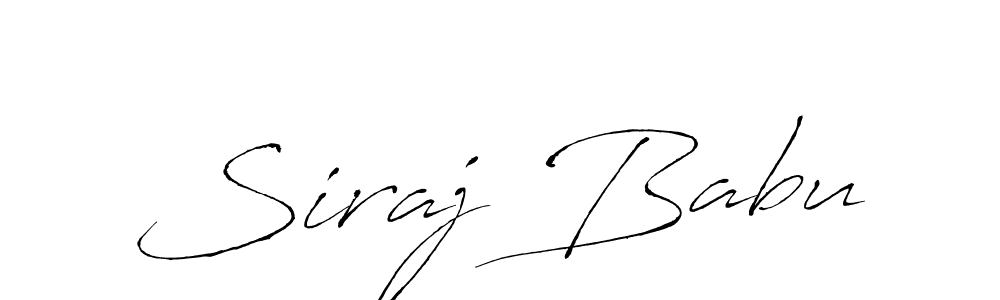Antro_Vectra is a professional signature style that is perfect for those who want to add a touch of class to their signature. It is also a great choice for those who want to make their signature more unique. Get Siraj Babu name to fancy signature for free. Siraj Babu signature style 6 images and pictures png