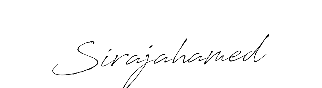 How to make Sirajahamed name signature. Use Antro_Vectra style for creating short signs online. This is the latest handwritten sign. Sirajahamed signature style 6 images and pictures png