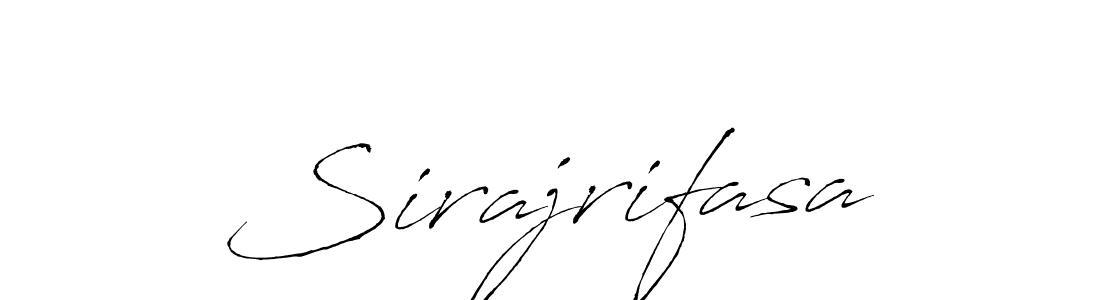 Use a signature maker to create a handwritten signature online. With this signature software, you can design (Antro_Vectra) your own signature for name Sirajrifasa. Sirajrifasa signature style 6 images and pictures png