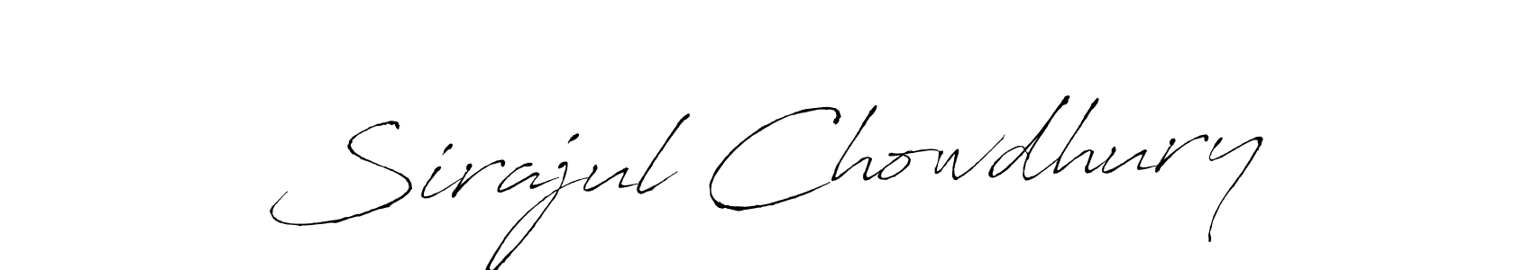 Sirajul Chowdhury stylish signature style. Best Handwritten Sign (Antro_Vectra) for my name. Handwritten Signature Collection Ideas for my name Sirajul Chowdhury. Sirajul Chowdhury signature style 6 images and pictures png