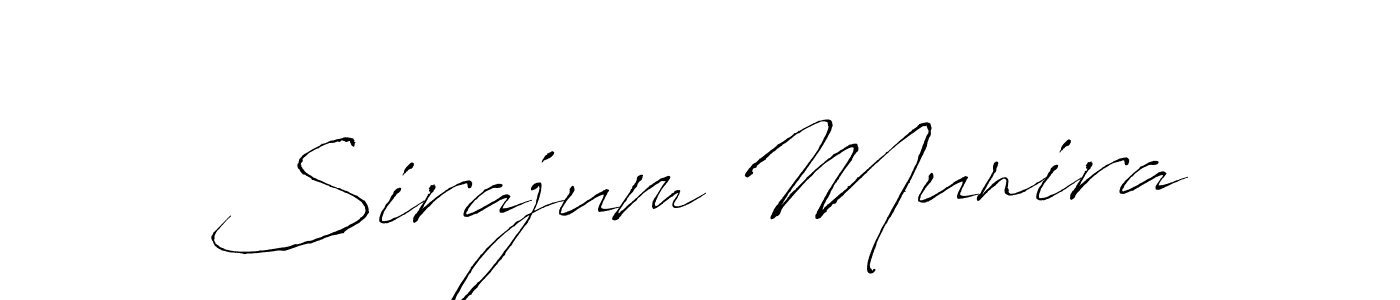 Create a beautiful signature design for name Sirajum Munira. With this signature (Antro_Vectra) fonts, you can make a handwritten signature for free. Sirajum Munira signature style 6 images and pictures png