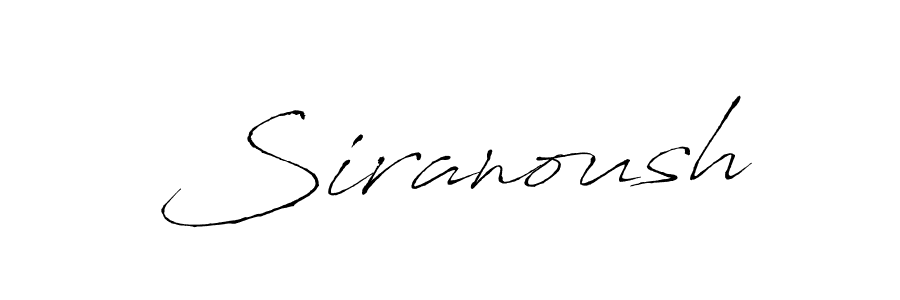 Use a signature maker to create a handwritten signature online. With this signature software, you can design (Antro_Vectra) your own signature for name Siranoush. Siranoush signature style 6 images and pictures png