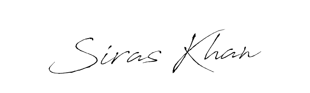 Design your own signature with our free online signature maker. With this signature software, you can create a handwritten (Antro_Vectra) signature for name Siras Khan. Siras Khan signature style 6 images and pictures png