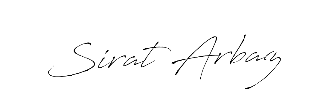 Create a beautiful signature design for name Sirat Arbaz. With this signature (Antro_Vectra) fonts, you can make a handwritten signature for free. Sirat Arbaz signature style 6 images and pictures png