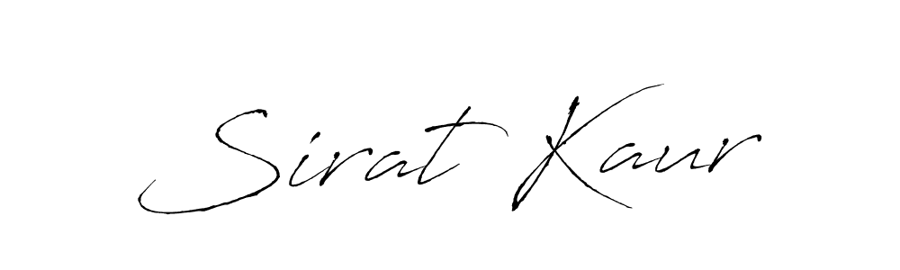 The best way (Antro_Vectra) to make a short signature is to pick only two or three words in your name. The name Sirat Kaur include a total of six letters. For converting this name. Sirat Kaur signature style 6 images and pictures png