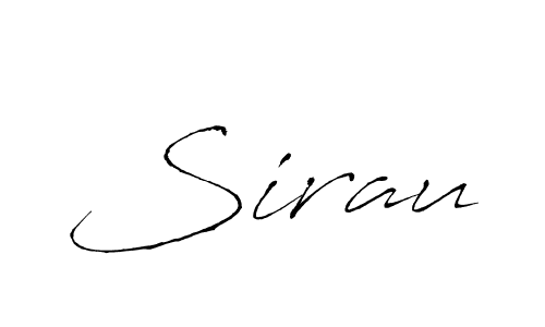 Use a signature maker to create a handwritten signature online. With this signature software, you can design (Antro_Vectra) your own signature for name Sirau. Sirau signature style 6 images and pictures png