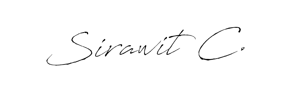 if you are searching for the best signature style for your name Sirawit C.. so please give up your signature search. here we have designed multiple signature styles  using Antro_Vectra. Sirawit C. signature style 6 images and pictures png