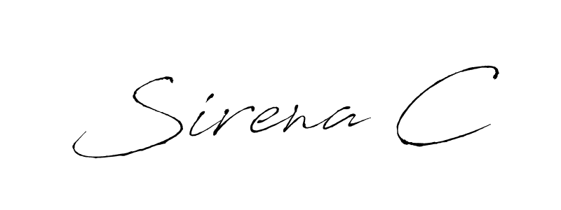 Make a beautiful signature design for name Sirena C. Use this online signature maker to create a handwritten signature for free. Sirena C signature style 6 images and pictures png