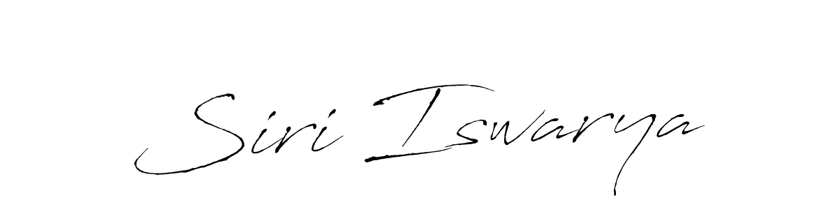 You should practise on your own different ways (Antro_Vectra) to write your name (Siri Iswarya) in signature. don't let someone else do it for you. Siri Iswarya signature style 6 images and pictures png