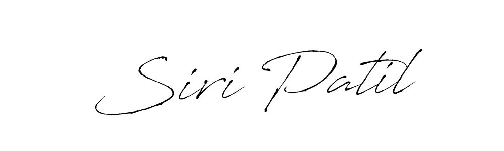 Make a beautiful signature design for name Siri Patil. With this signature (Antro_Vectra) style, you can create a handwritten signature for free. Siri Patil signature style 6 images and pictures png