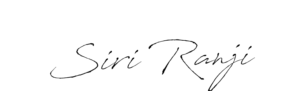 Make a beautiful signature design for name Siri Ranji. With this signature (Antro_Vectra) style, you can create a handwritten signature for free. Siri Ranji signature style 6 images and pictures png