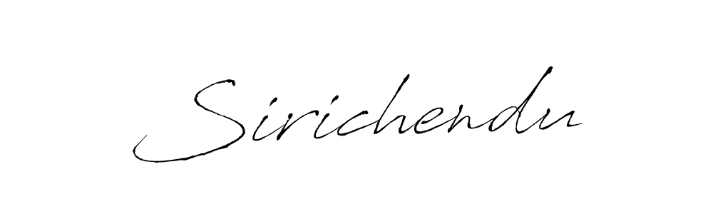 How to make Sirichendu signature? Antro_Vectra is a professional autograph style. Create handwritten signature for Sirichendu name. Sirichendu signature style 6 images and pictures png