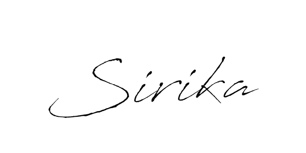 if you are searching for the best signature style for your name Sirika. so please give up your signature search. here we have designed multiple signature styles  using Antro_Vectra. Sirika signature style 6 images and pictures png