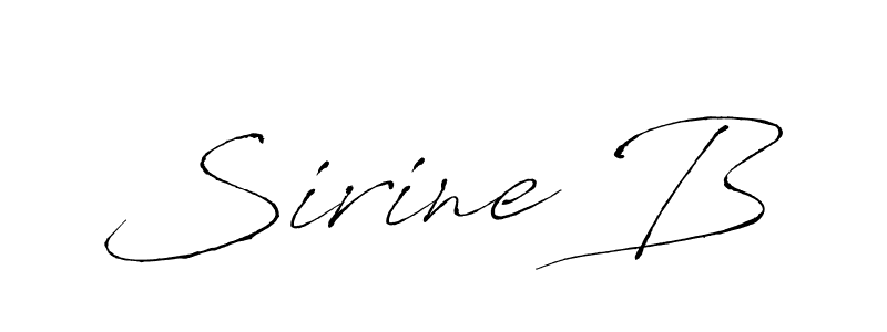 Make a beautiful signature design for name Sirine B. Use this online signature maker to create a handwritten signature for free. Sirine B signature style 6 images and pictures png