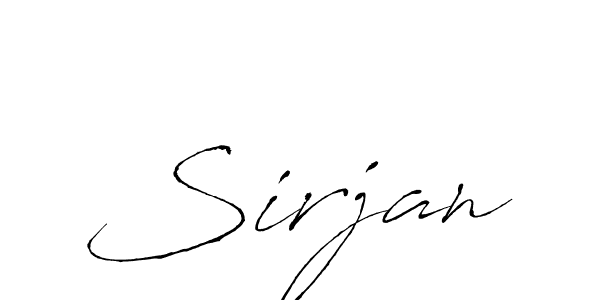 Create a beautiful signature design for name Sirjan. With this signature (Antro_Vectra) fonts, you can make a handwritten signature for free. Sirjan signature style 6 images and pictures png