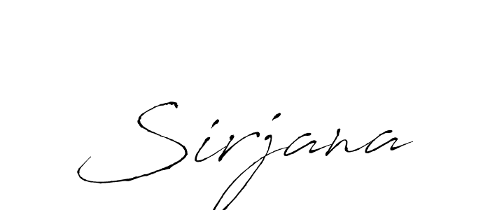 You should practise on your own different ways (Antro_Vectra) to write your name (Sirjana) in signature. don't let someone else do it for you. Sirjana signature style 6 images and pictures png