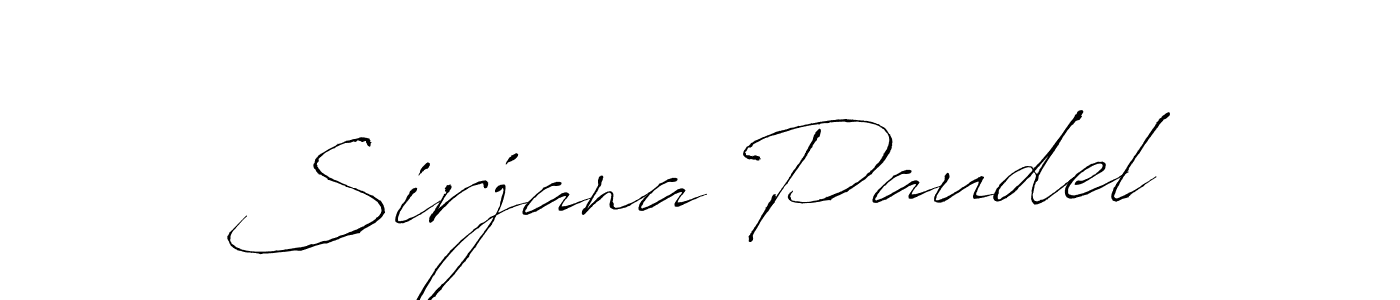 Similarly Antro_Vectra is the best handwritten signature design. Signature creator online .You can use it as an online autograph creator for name Sirjana Paudel. Sirjana Paudel signature style 6 images and pictures png