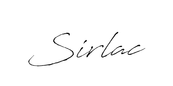 Once you've used our free online signature maker to create your best signature Antro_Vectra style, it's time to enjoy all of the benefits that Sirlac name signing documents. Sirlac signature style 6 images and pictures png