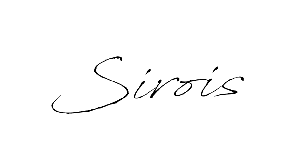 Design your own signature with our free online signature maker. With this signature software, you can create a handwritten (Antro_Vectra) signature for name Sirois. Sirois signature style 6 images and pictures png